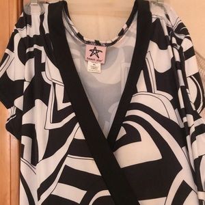 Black & white Wrap dress